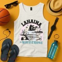 Lahaina Maui Strong Lahaina Banyan Tree Maui Hawaii Shoreline Tank Top thumb 4