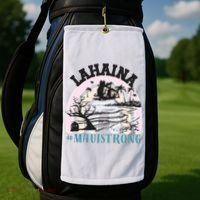 Lahaina Maui Strong Lahaina Banyan Tree Maui Hawaii Shoreline Golf Towel thumb 2