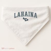 Lahaina Maui Strong Lahaina Banyan Tree Maui Hawaii Shoreline USA-Made Doggie Bandana thumb 0