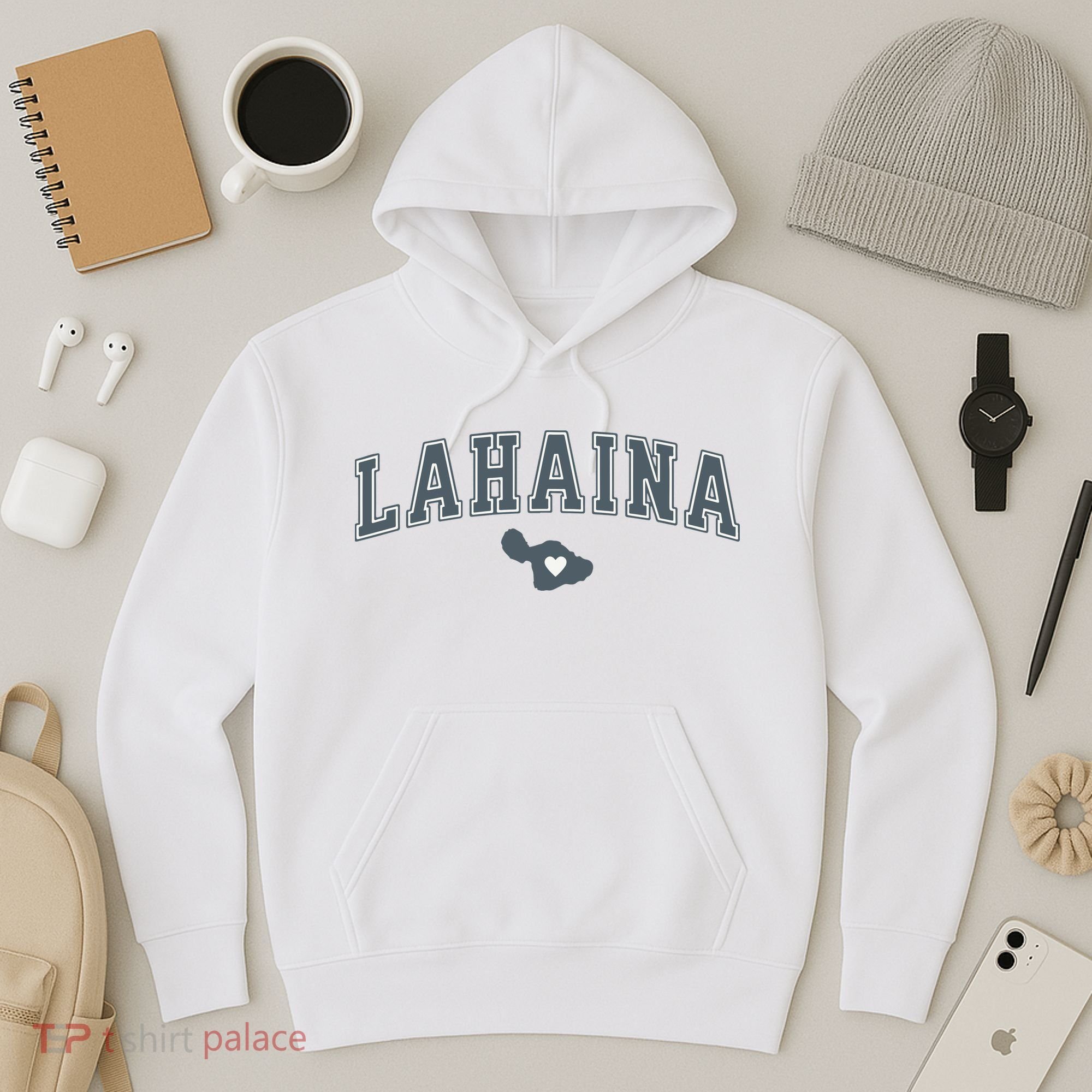 Lahaina Maui Strong Lahaina Banyan Tree Maui Hawaii Shoreline Hoodie
