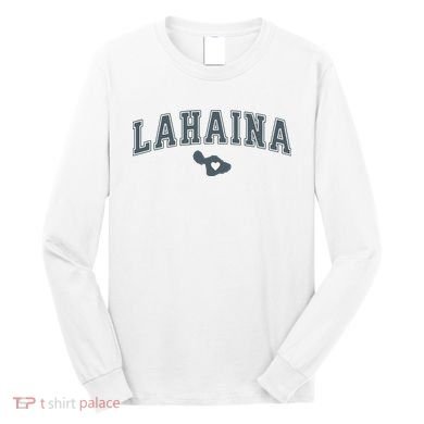 Lahaina Maui Strong Lahaina Banyan Tree Maui Hawaii Shoreline Long Sleeve Shirt