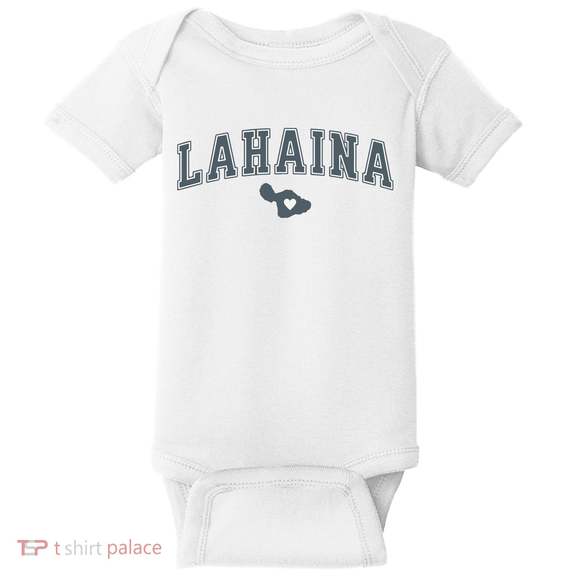 Lahaina Maui Strong Lahaina Banyan Tree Maui Hawaii Shoreline Baby Bodysuit