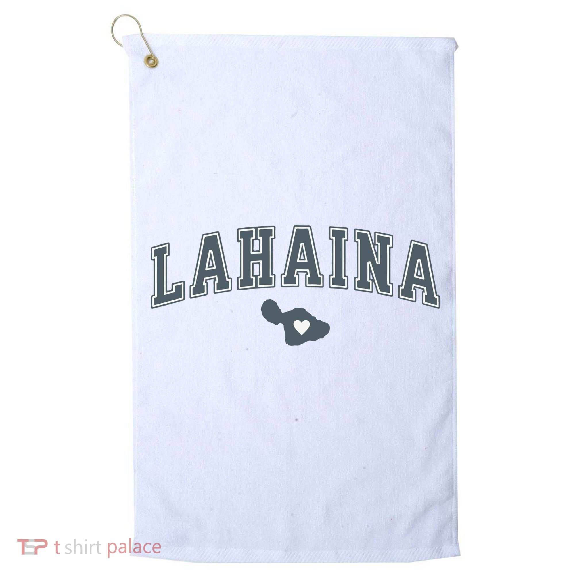 Lahaina Maui Strong Lahaina Banyan Tree Maui Hawaii Shoreline Golf Towel
