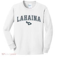 Lahaina Maui Strong Lahaina Banyan Tree Maui Hawaii Shoreline Kids Long Sleeve Shirt thumb 0