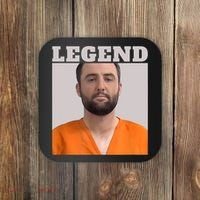 Legend Mugshot Scottie Golf Coaster thumb 0