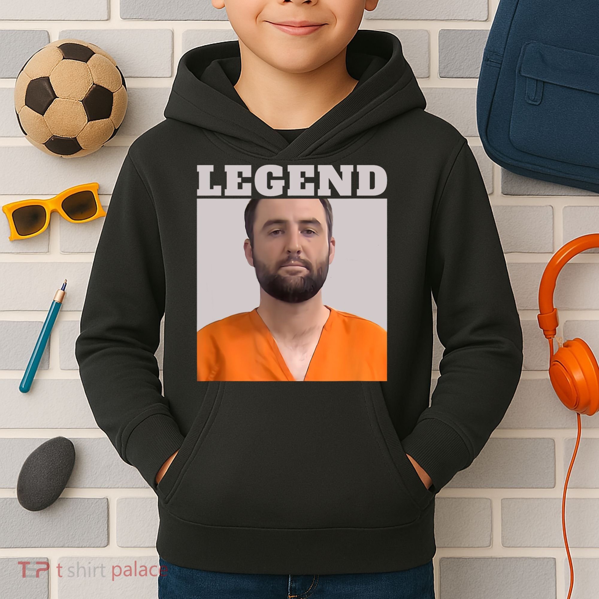 Legend Mugshot Scottie Golf Kids Hoodie