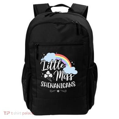 Little Miss Shenanigans St Patrick's Day Rainbow Backpack
