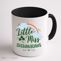 Little Miss Shenanigans St Patrick's Day Rainbow Coffee Mug thumb 1