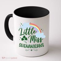 Little Miss Shenanigans St Patrick's Day Rainbow Coffee Mug thumb 0