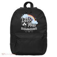 Little Miss Shenanigans St Patrick's Day Rainbow 16 in Basic Backpack thumb 0
