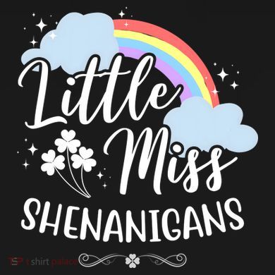 Little Miss Shenanigans St Patrick's Day Rainbow 16 in Basic Backpack