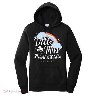 Little Miss Shenanigans St Patrick's Day Rainbow Women's Hoodie