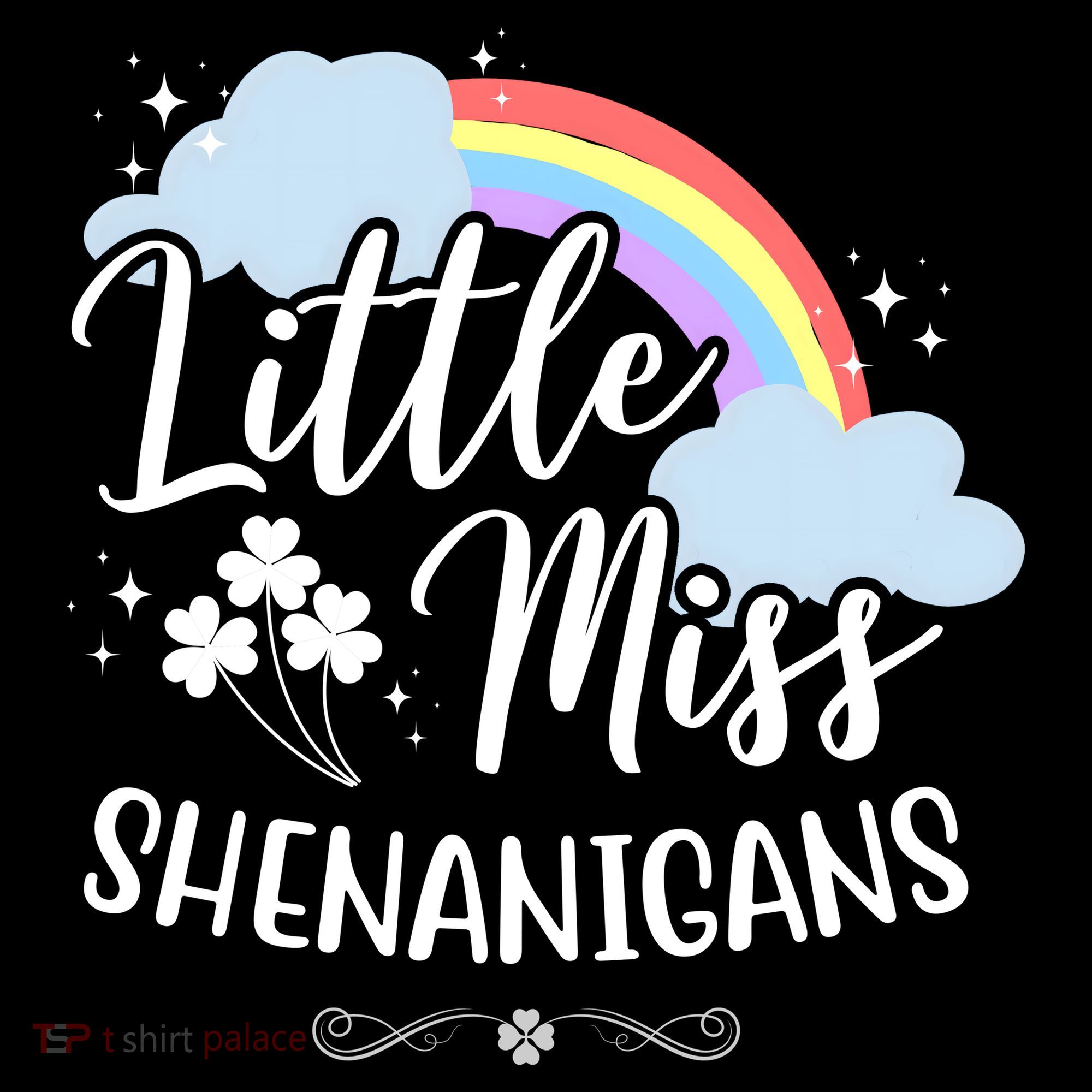 Little Miss Shenanigans St Patrick's Day Rainbow Women's Hoodie