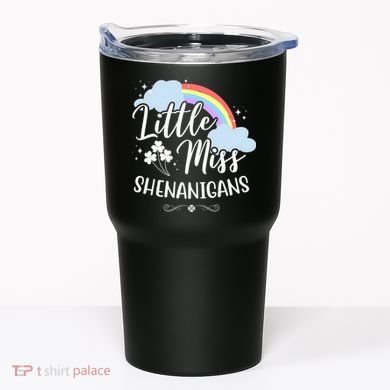 Little Miss Shenanigans St Patrick's Day Rainbow Tumbler