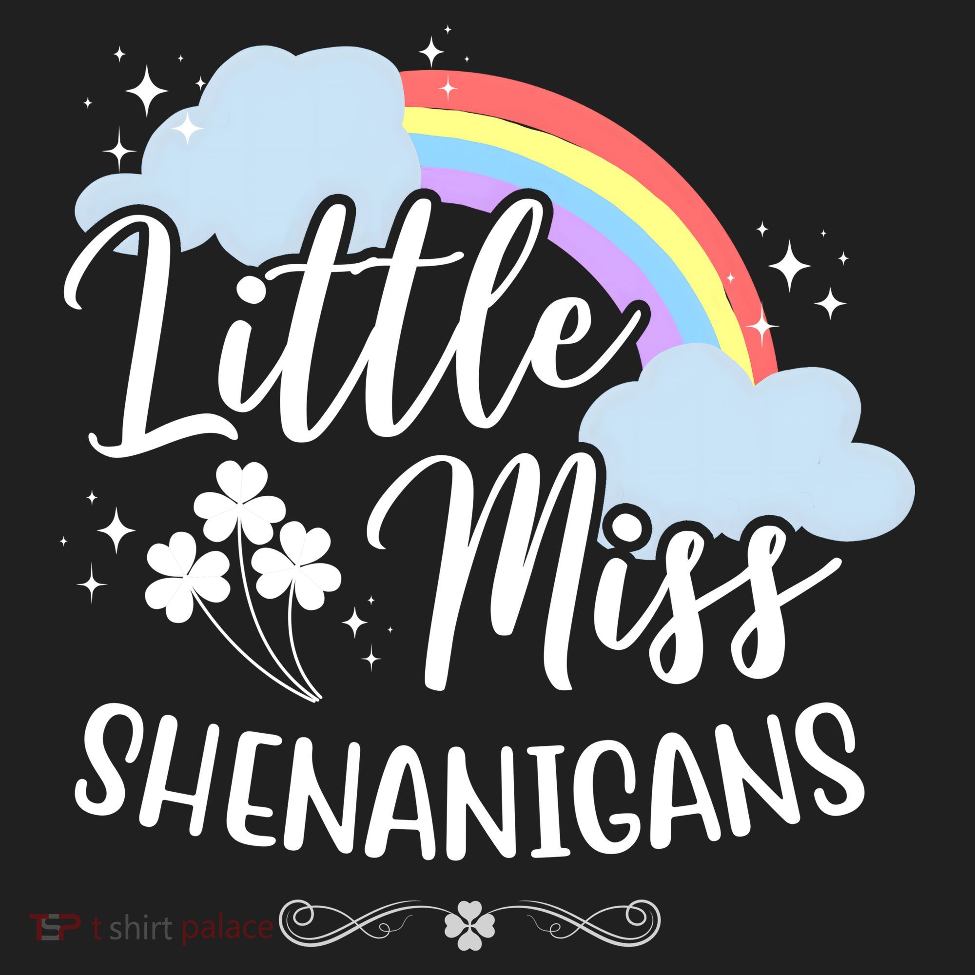 Little Miss Shenanigans St Patrick's Day Rainbow Tumbler