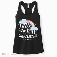 Little Miss Shenanigans St Patrick's Day Rainbow Women's Tank Top thumb 0