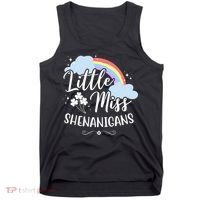 Little Miss Shenanigans St Patrick's Day Rainbow Tank Top thumb 0