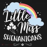 Little Miss Shenanigans St Patrick's Day Rainbow Visor thumb 3