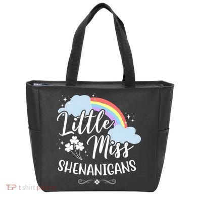 Little Miss Shenanigans St Patrick's Day Rainbow Tote Bag