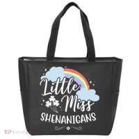 Little Miss Shenanigans St Patrick's Day Rainbow Tote Bag thumb 0