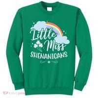 Little Miss Shenanigans St Patrick's Day Rainbow Sweatshirt thumb 0