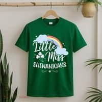 Little Miss Shenanigans St Patrick's Day Rainbow T-Shirt thumb 2