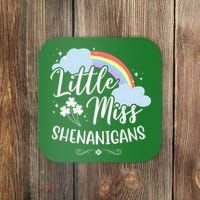 Little Miss Shenanigans St Patrick's Day Rainbow Coaster thumb 0
