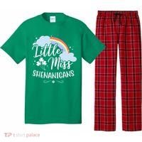 Little Miss Shenanigans St Patrick's Day Rainbow Pajama Set thumb 0