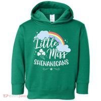 Little Miss Shenanigans St Patrick's Day Rainbow Toddler Hoodie thumb 0