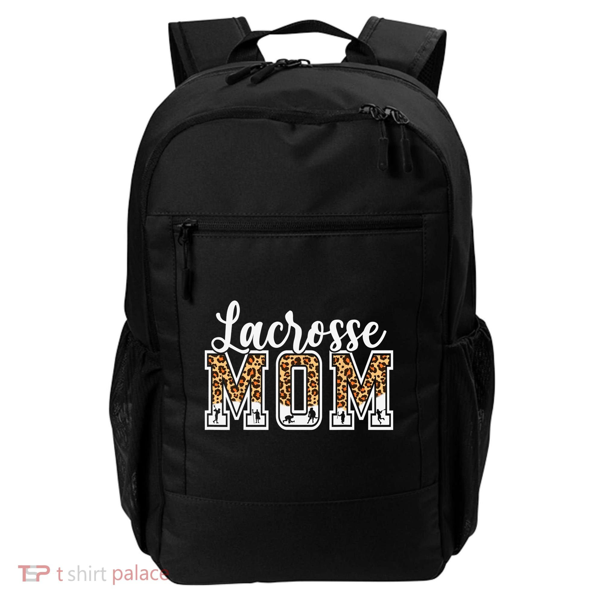 Lacrosse Mom Sport Lover Leopard Game Day Mothers Day Backpack