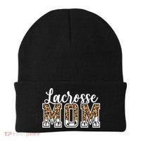 Lacrosse Mom Sport Lover Leopard Game Day Mothers Day Beanie thumb 0