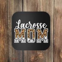 Lacrosse Mom Sport Lover Leopard Game Day Mothers Day Coaster thumb 0