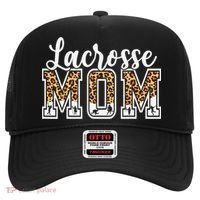 Lacrosse Mom Sport Lover Leopard Game Day Mothers Day Hat thumb 0