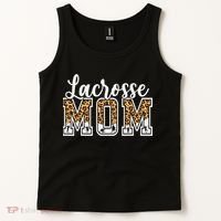 Lacrosse Mom Sport Lover Leopard Game Day Mothers Day Tank Top thumb 2