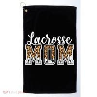 Lacrosse Mom Sport Lover Leopard Game Day Mothers Day Golf Towel thumb 0