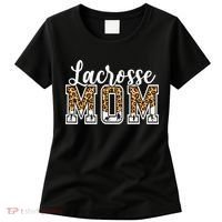 Lacrosse Mom Sport Lover Leopard Game Day Mothers Day Women's T-Shirt thumb 0