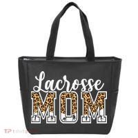 Lacrosse Mom Sport Lover Leopard Game Day Mothers Day Tote Bag thumb 0