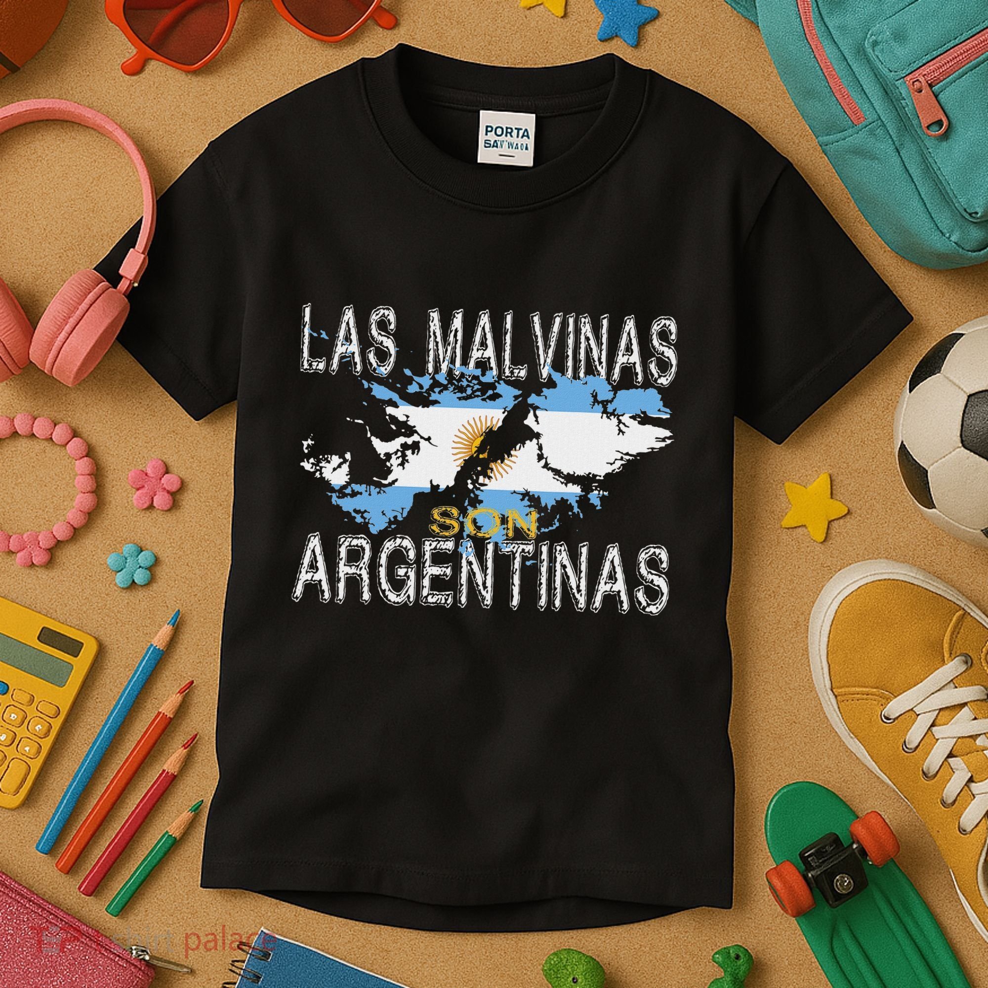 Las Malvinas Son Argentinas For Argentinian Islas Malvinas Kids T-Shirt