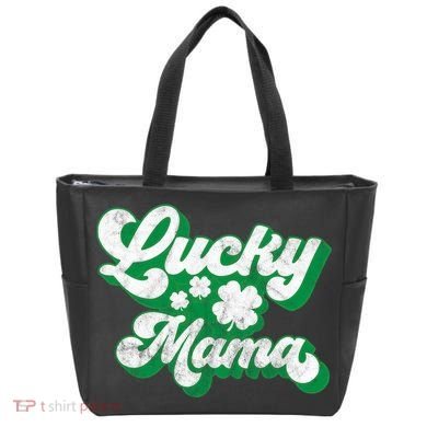 Lucky Mama St Patricks Day Gift Vintage Tote Bag