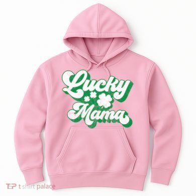Lucky Mama St Patricks Day Gift Vintage Hoodie