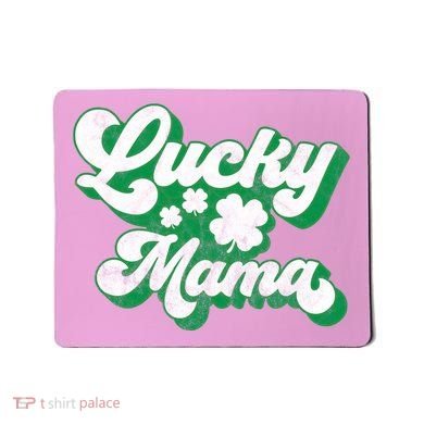 Lucky Mama St Patricks Day Gift Vintage Mousepad