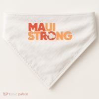 Lahaina Maui Strong Fundraiser Maui Fire USA-Made Doggie Bandana thumb 0