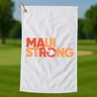 Lahaina Maui Strong Fundraiser Maui Fire Golf Towel thumb 1