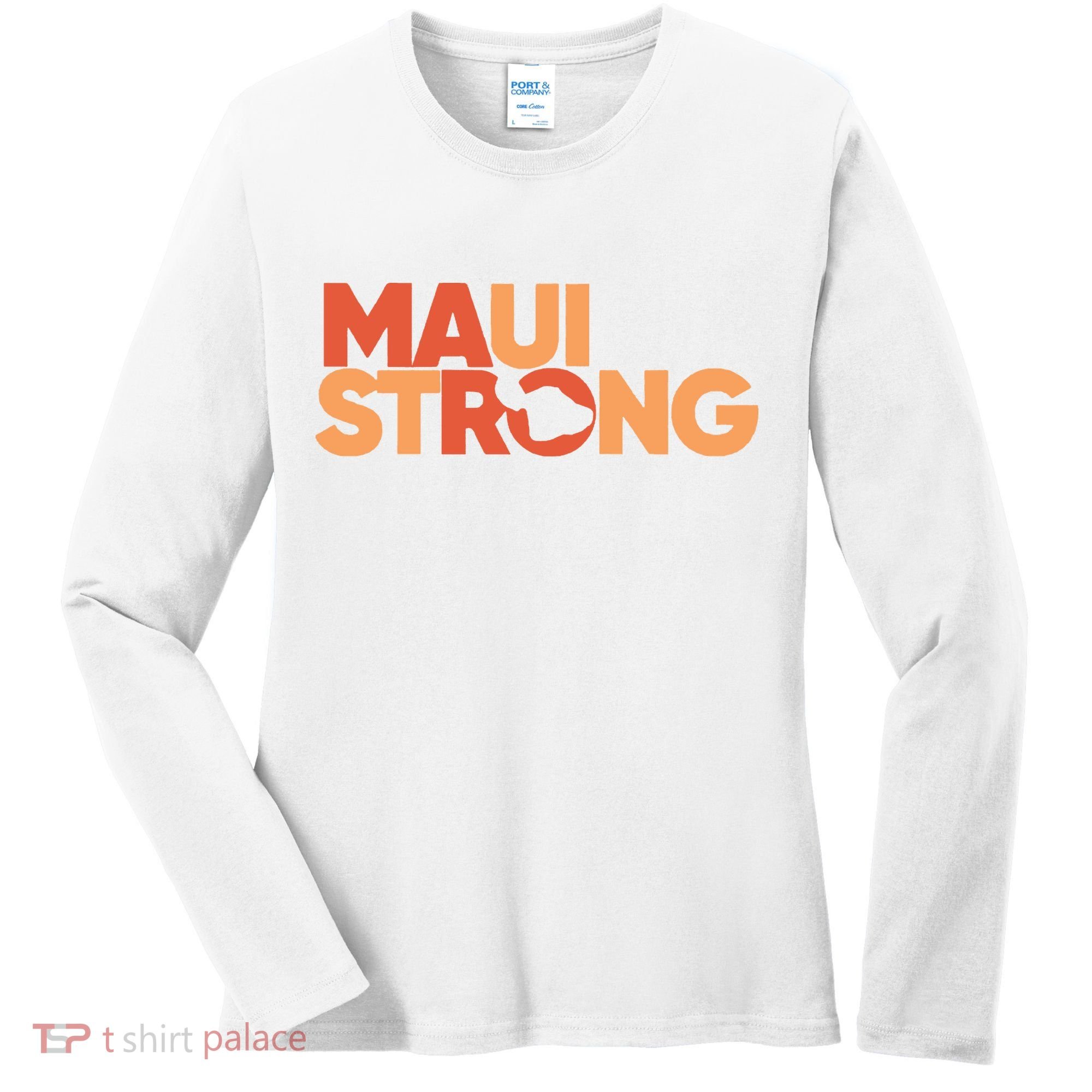 Lahaina Maui Strong Fundraiser Maui Fire Women's Long Sleeve Shirt