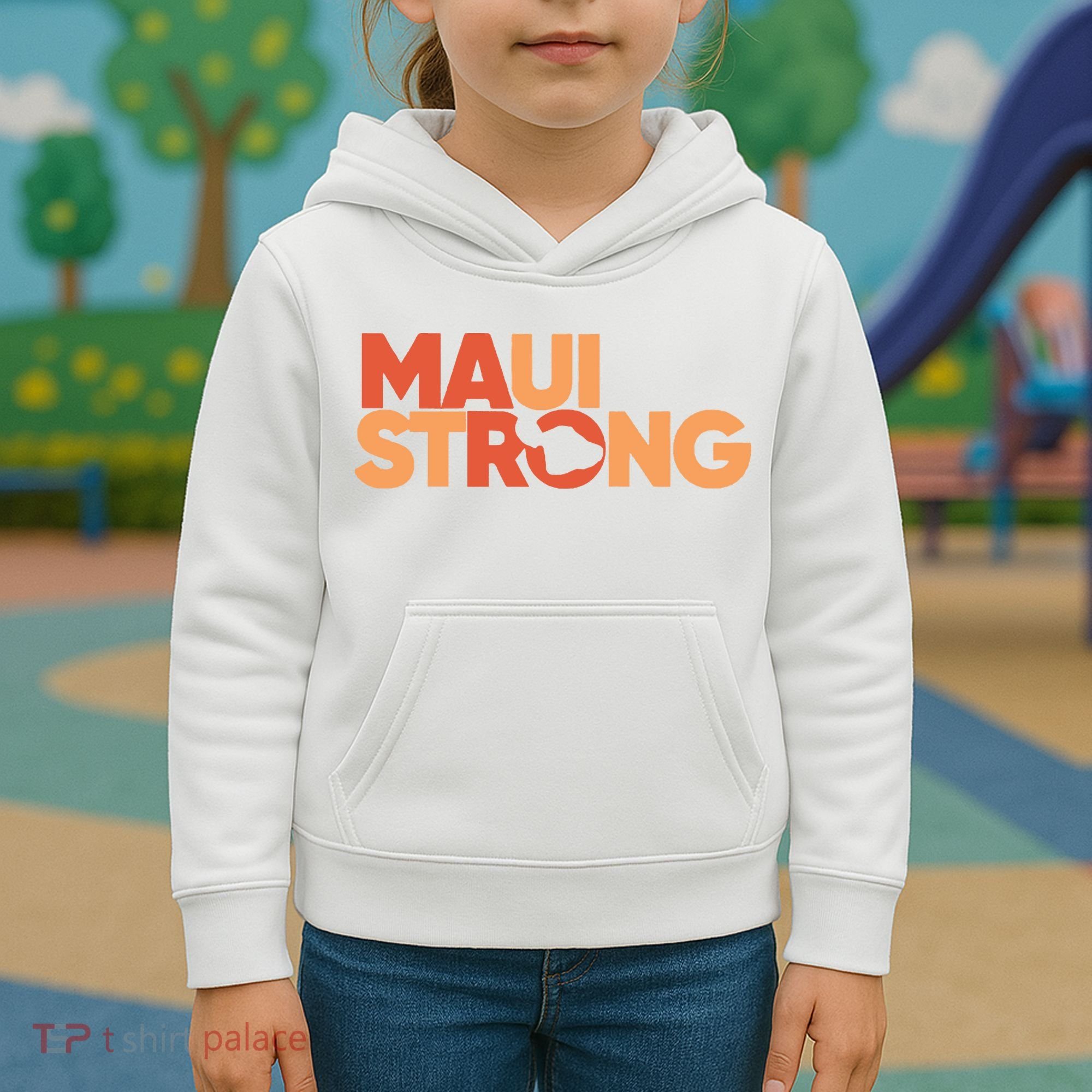 Lahaina Maui Strong Fundraiser Maui Fire Kids Hoodie