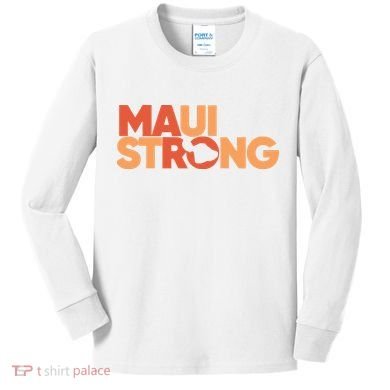 Lahaina Maui Strong Fundraiser Maui Fire Kids Long Sleeve Shirt