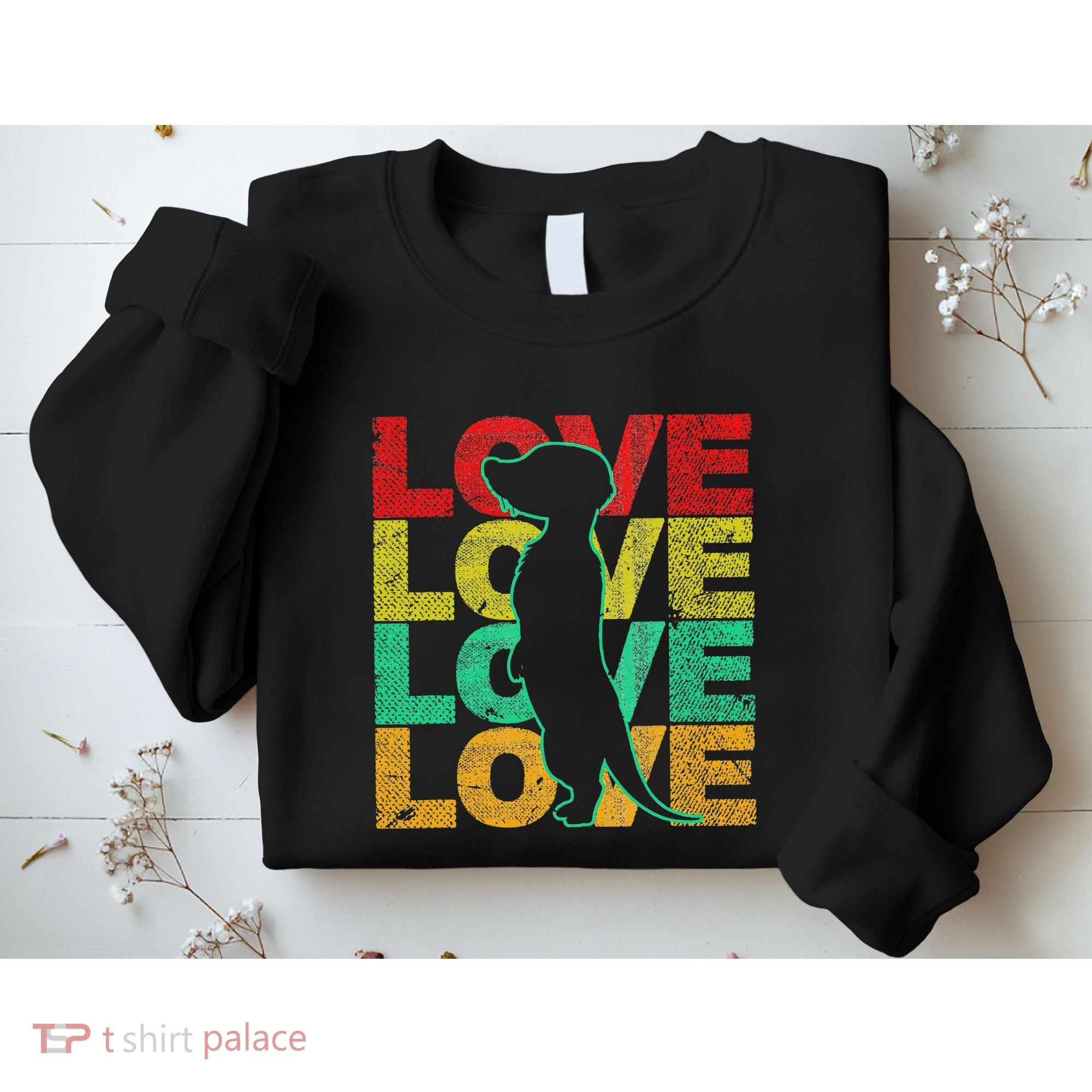 Love Meerkat Suricate Wilderness Africa Animals Zoo Wildlife Sweatshirt