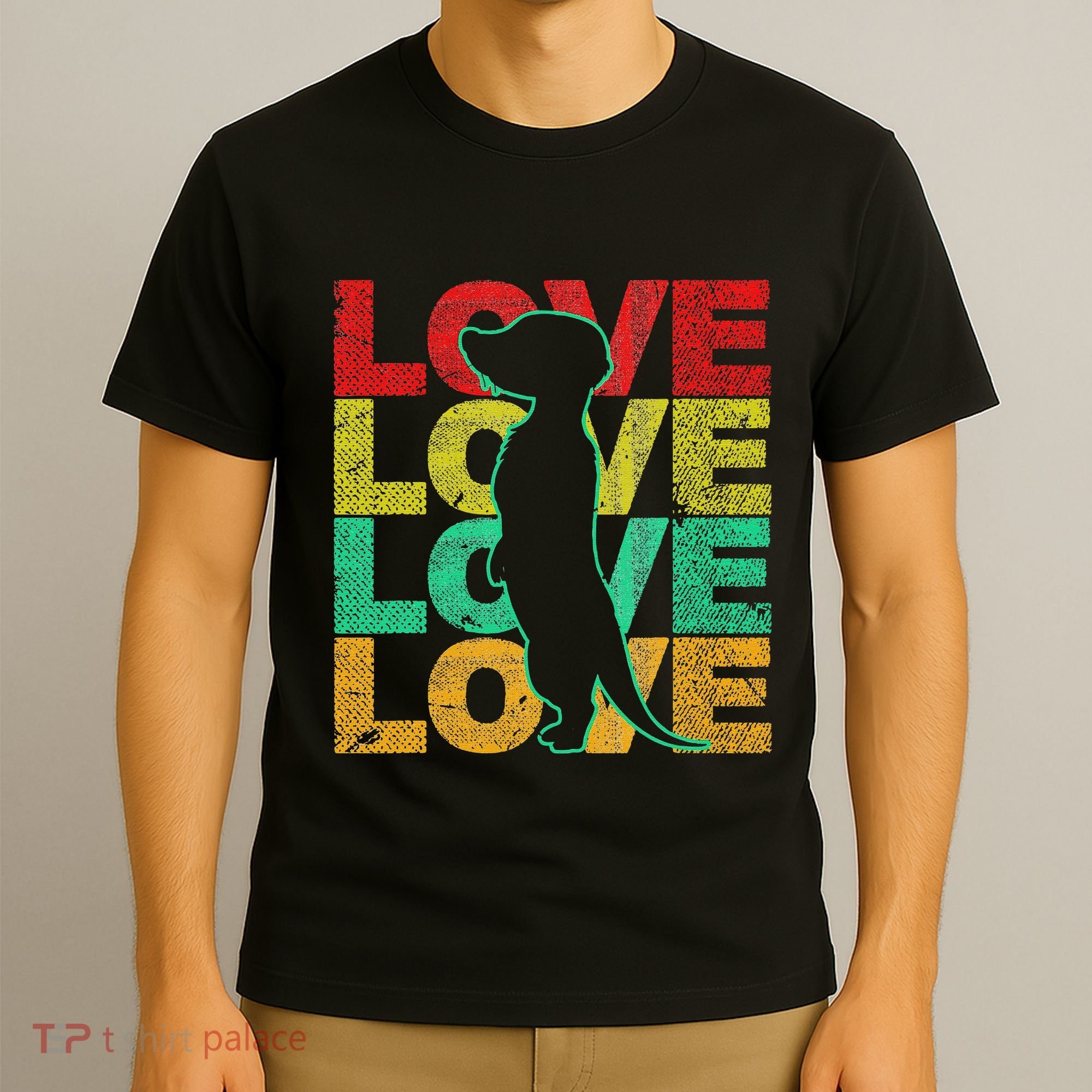 Love Meerkat Suricate Wilderness Africa Animals Zoo Wildlife T-Shirt