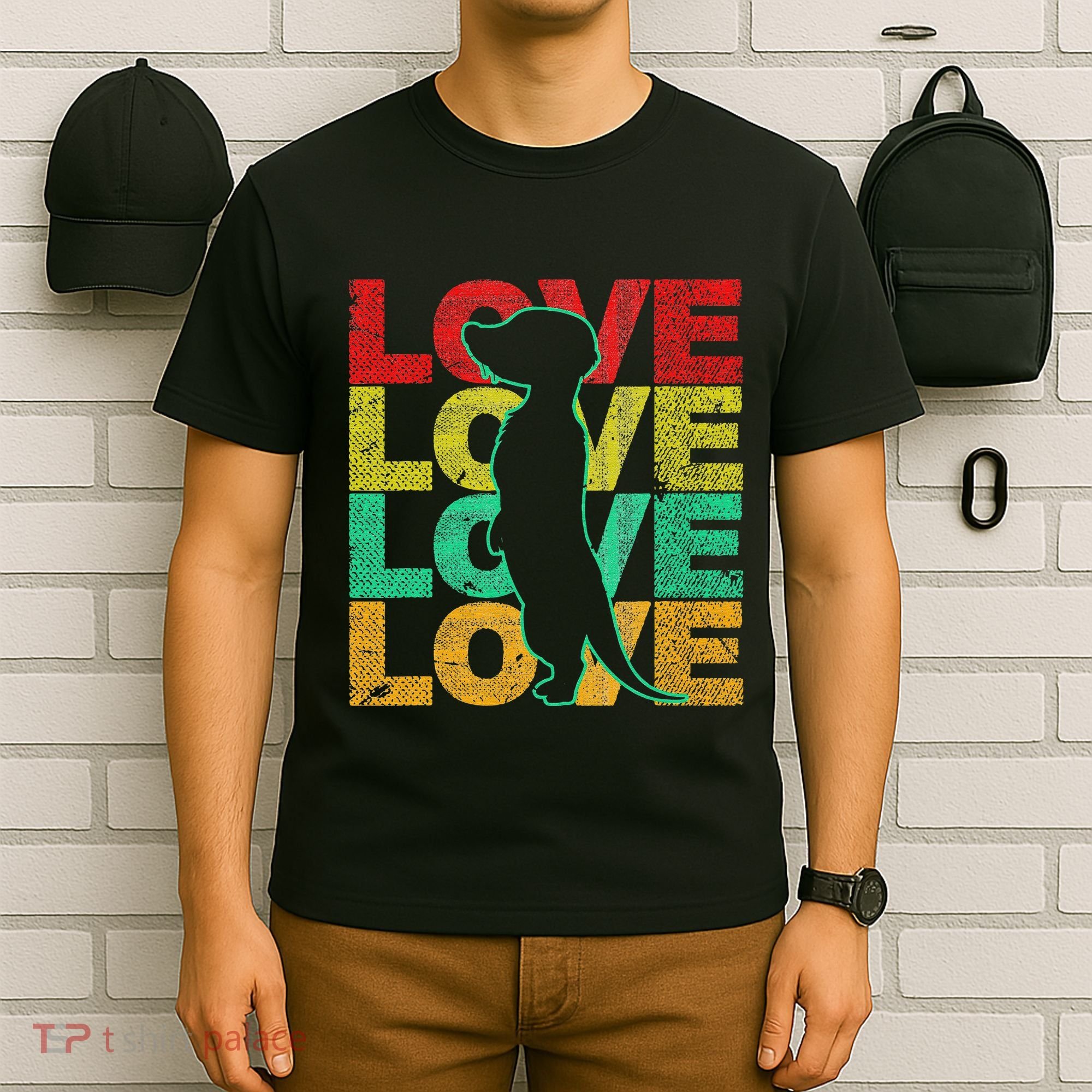 Love Meerkat Suricate Wilderness Africa Animals Zoo Wildlife T-Shirt