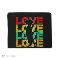 Love Meerkat Suricate Wilderness Africa Animals Zoo Wildlife Mousepad thumb 0